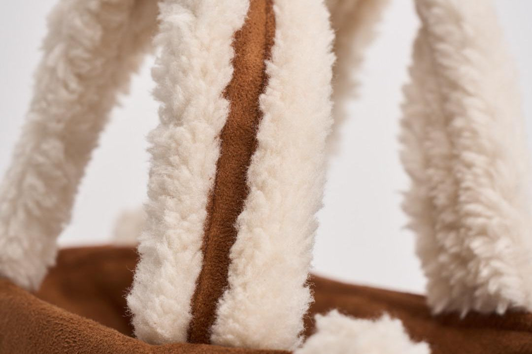 Borsa donna Vanity mini Shearling cammello VANITYMNSHEAR 1910 MC2 SAINT BARTH 