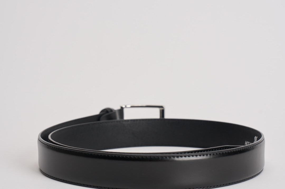 Cintura uomo in pelle nero 016 NERO ACCADEMIE TESSILI 