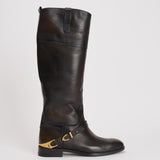 Stivali donna Charlie marroni GWF00897 F00763155390 GOLDEN GOOSE 