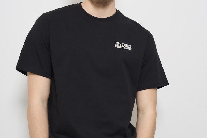 T-shirt uomo girocollo nera LDM101216 100100BLACK LES DEUX 