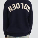 Maglia uomo girocollo blu notte GMP00841 P00066250486 GOLDEN GOOSE 