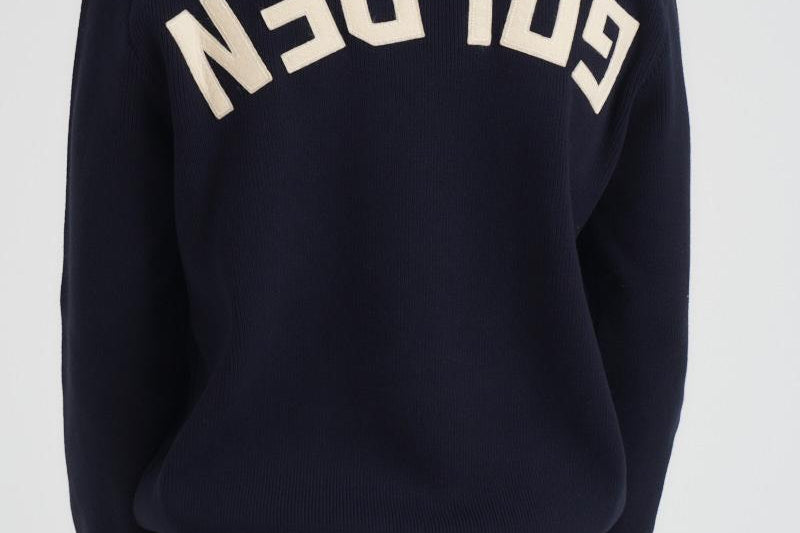 Maglia uomo girocollo blu notte GMP00841 P00066250486 GOLDEN GOOSE 