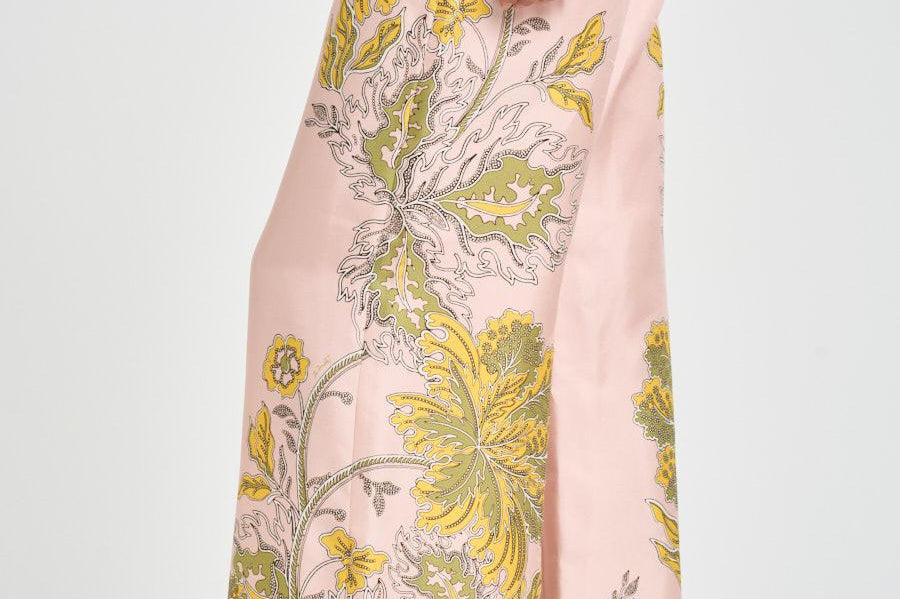 Pantalone donna fantasia floreale rosa TRO0026 PI01 LA DOUBLE J. 