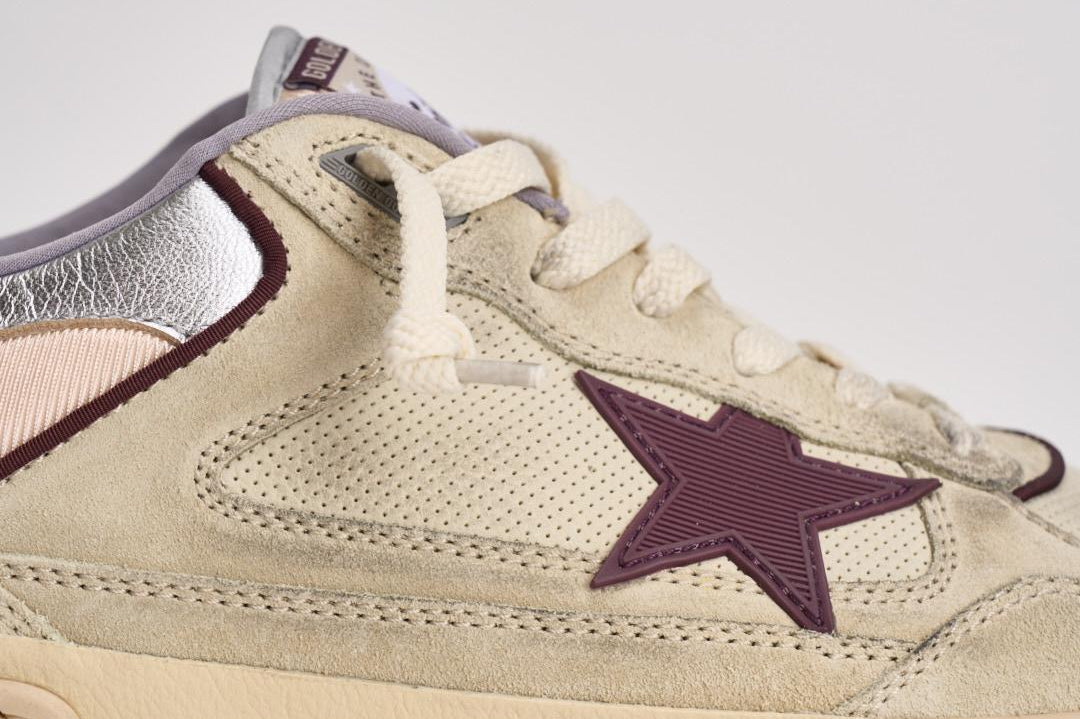 Sneakers uomo Forty2 crema e viola GMF00630 F00795815484 GOLDEN GOOSE 