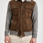 Giubbotto uomo in suede e tessuto MORRIS SUEDE626 THE JACK LEATHERS 