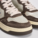 Sneakers donna Medalist Low argento e marrone AULW YB02 AUTRY 