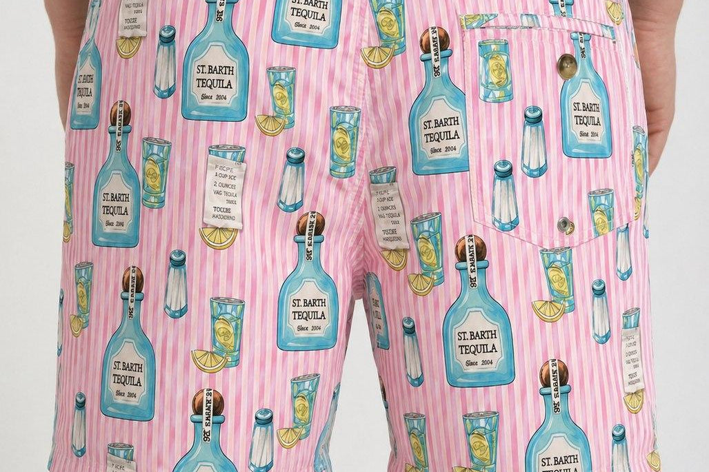 Costume uomo Tequila rosa DONTEQUILASTRIPES 21 MC2 SAINT BARTH 