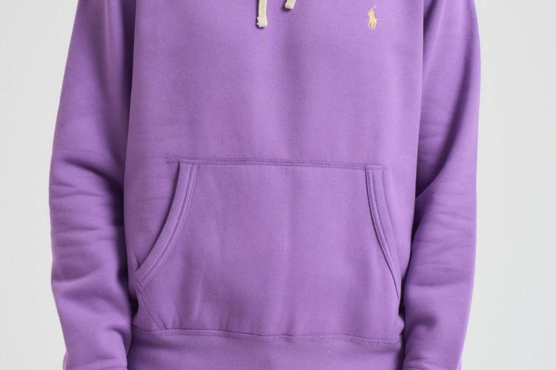 Felpa uomo lilla con cappuccio 710766778 105 RALPH LAUREN 