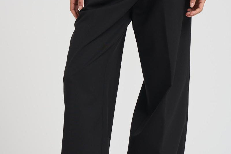 Pantalone donna in lana C3104 W0206BLACK THE LATEST 