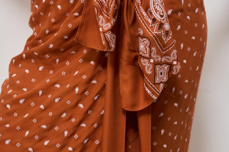 Gonna donna lunga Allegria arancione 105080 A2FLLZ3 PINKO 