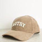 Cappello uomo baseball beige in velluto ACPU 55BC AUTRY 
