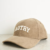 Cappello uomo baseball beige in velluto ACPU 55BC AUTRY 