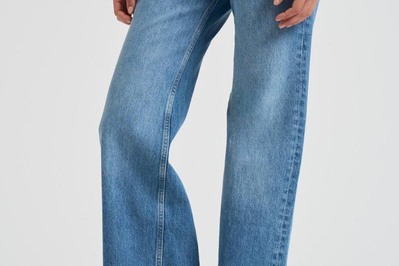 Jeans donna in cotone a gamba larga 7135 447 ANINE BING 