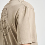 T-shirt uomo con stampa beige 2100001 S0285V009A STONE ISLAND 