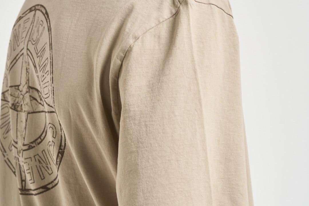 T-shirt uomo con stampa beige 2100001 S0285V009A STONE ISLAND 