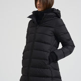 Piumino donna in nylon midi nero PI0660D 9389 HERNO 