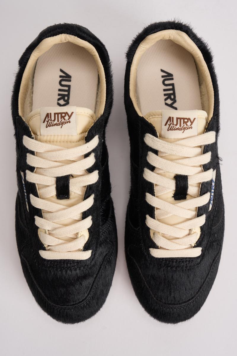 Sneakers donna Windspin in suede nera WSLW YN01 AUTRY 