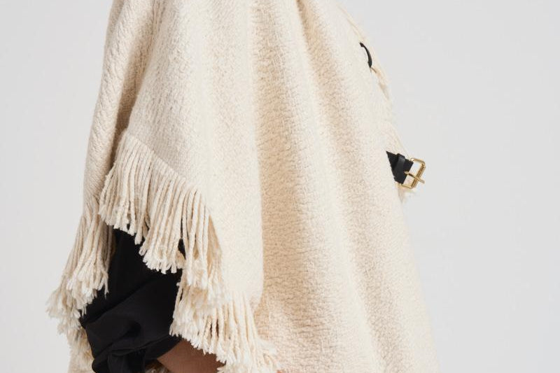 Cappotto donna midi Greya panna MA0449FB C3D04I23EC ISABEL MARANT 