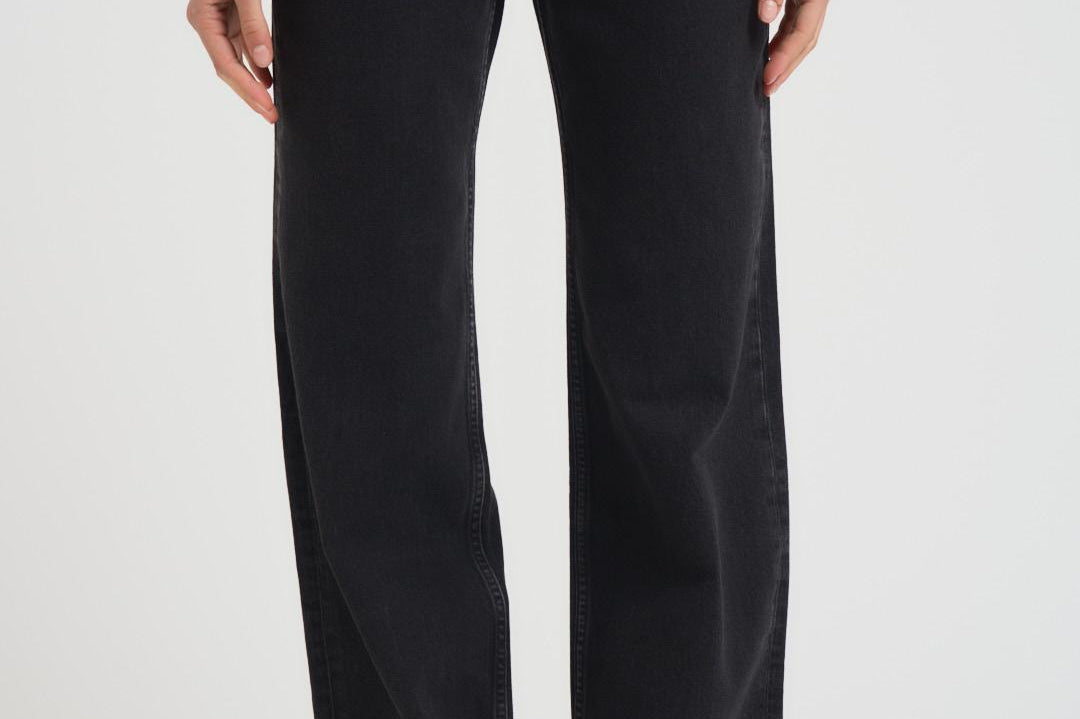 Jeans donna Hugh in denim nero 1134009 VINTAGEBLACK ANINE BING 