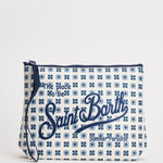 Pochette donna Aline fantasia floreale blu ALINE 00672L MC2 SAINT BARTH 