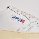 Sneakers donna Medalist Low bianca e e viola AULW LL08 AUTRY 