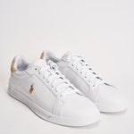 Sneakers uomo Heritage Court II bianca e beige 809940762 001 RALPH LAUREN 
