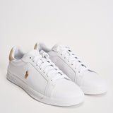Sneakers uomo Heritage Court II bianca e beige 809940762 001 RALPH LAUREN 