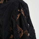Blusa donna Nina in sangallo nera HT0856FA D2J01IBLACK ISABEL MARANT 