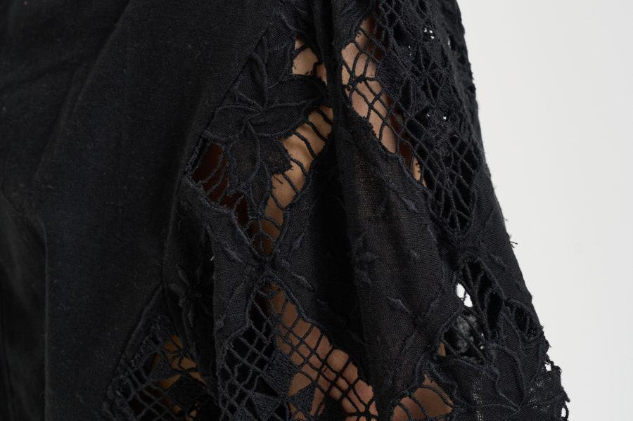 Blusa donna Nina in sangallo nera HT0856FA D2J01IBLACK ISABEL MARANT 