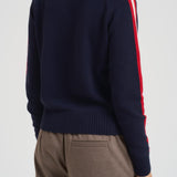 Maglia donna con stampa blu e rossa PEAK SKILOVE6141 MC2 SAINT BARTH 