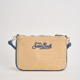 Pochette donna Parisienne Mini beige e blu PARISIENNEMINISTRAW 02778L MC2 SAINT BARTH 