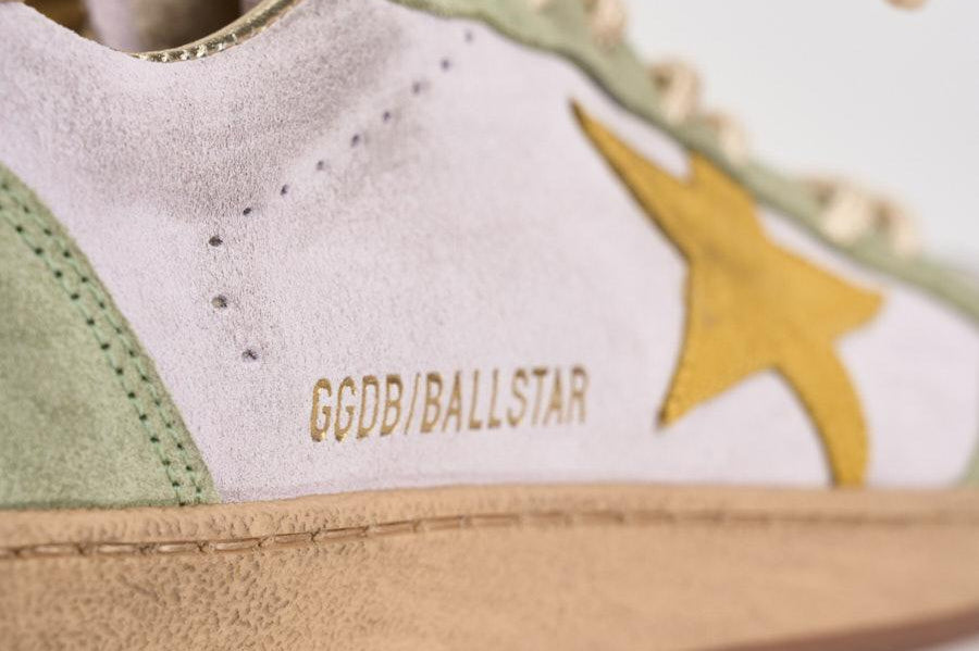 Sneakers donna Ball Star grigia e gialla GWF00117 F00814583251 GOLDEN GOOSE 