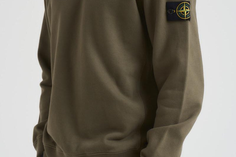 Felpa uomo girocollo verde 6100028 S0A20V0054 STONE ISLAND 