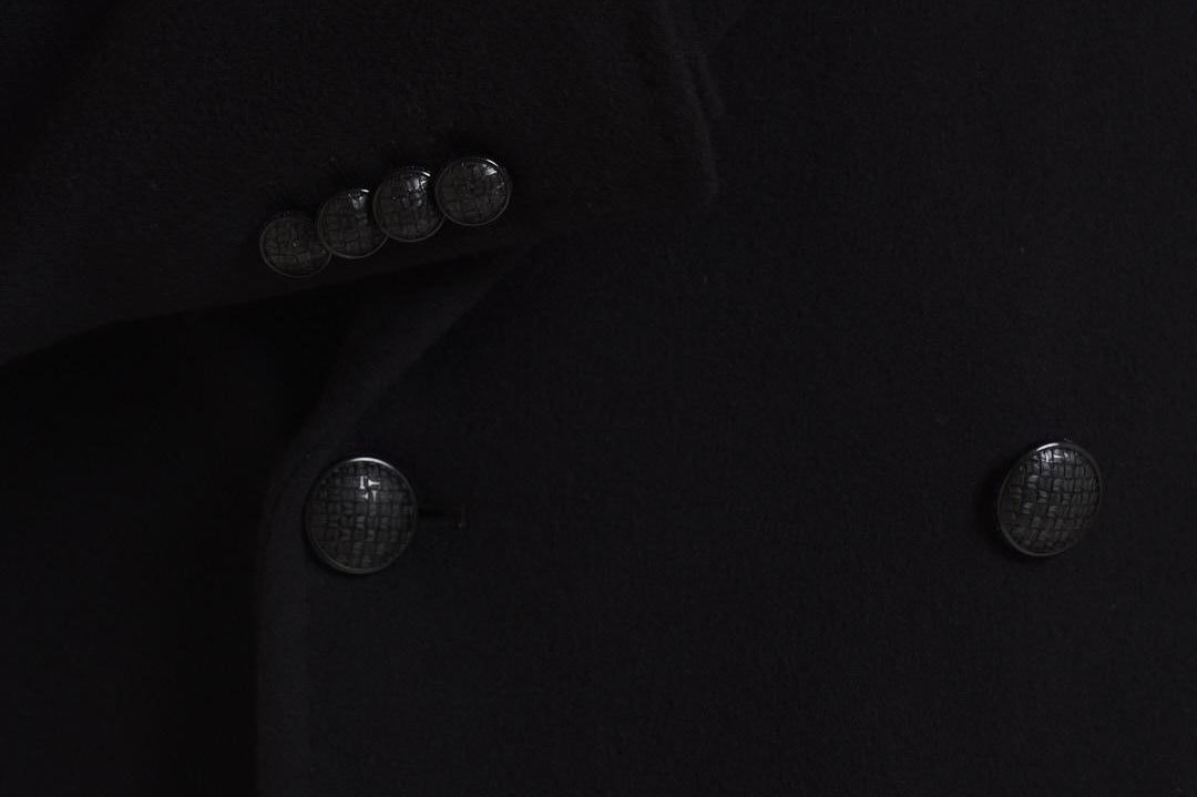 Cappotto uomo doppiopetto nero ARDEN 350001N5051 TAGLIATORE 