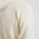 Felpa uomo con cappuccio in lana bianca MKN057A 110149A103 CP COMPANY 