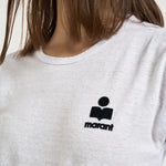 T-shirt donna Koldia girocollo in lino bianca TS0315FA A1N09E20WH MARANT ETOILE 