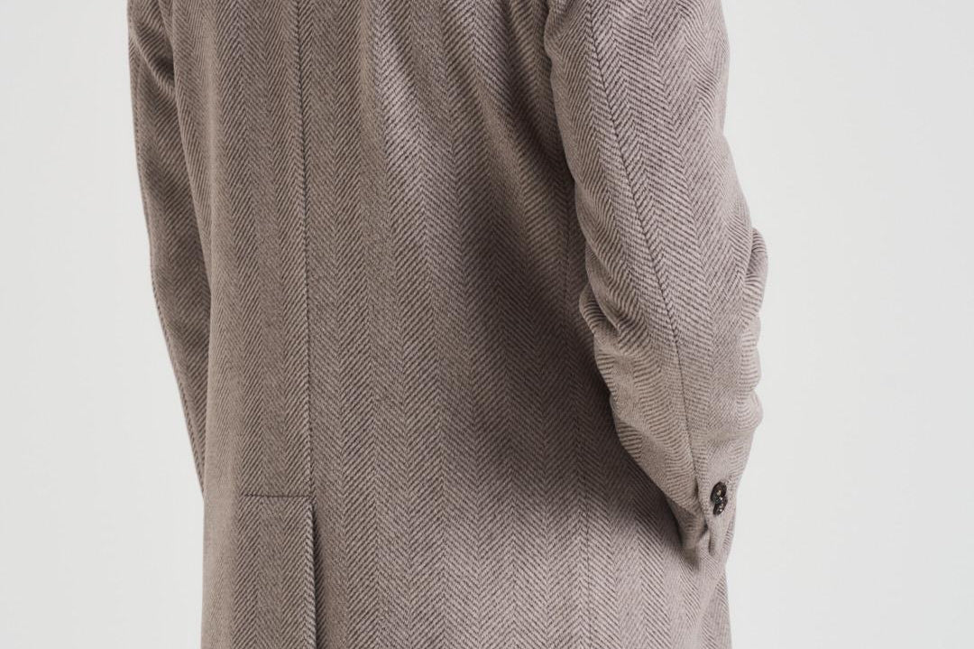 Cappotto uomo doppiopetto grigio MAINE MCPS126MORO ACCADEMIE TESSILI 