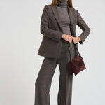 Giacca donna doppiopetto Powo tortora D420021X POWO024CASTAGNA P.a.r.o.s.h. 