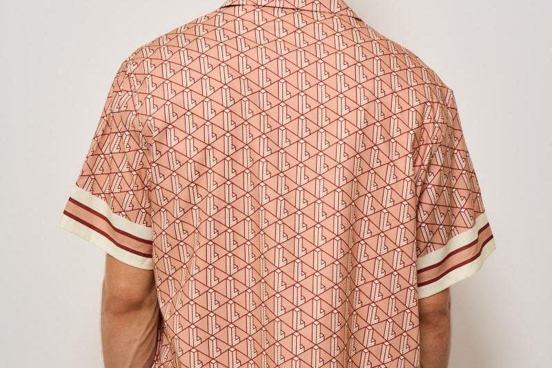 Camicia uomo monogram rosa CH9094 F9I LACOSTE 