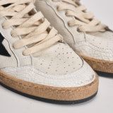 Sneakers donna Ball Star bianca e nera GWF00117 F00377110283 GOLDEN GOOSE 