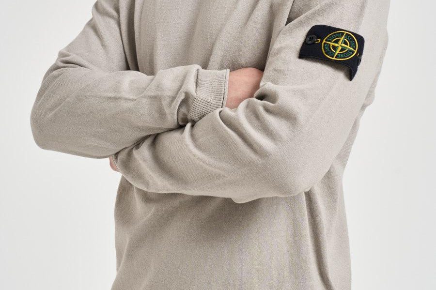 Maglia uomo girocollo grigio chiaro 5100062 S00B9V0061 STONE ISLAND 