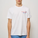 T-shirt uomo bianca con Spritz SPRITZPLEASE 01NEMB MC2 SAINT BARTH 