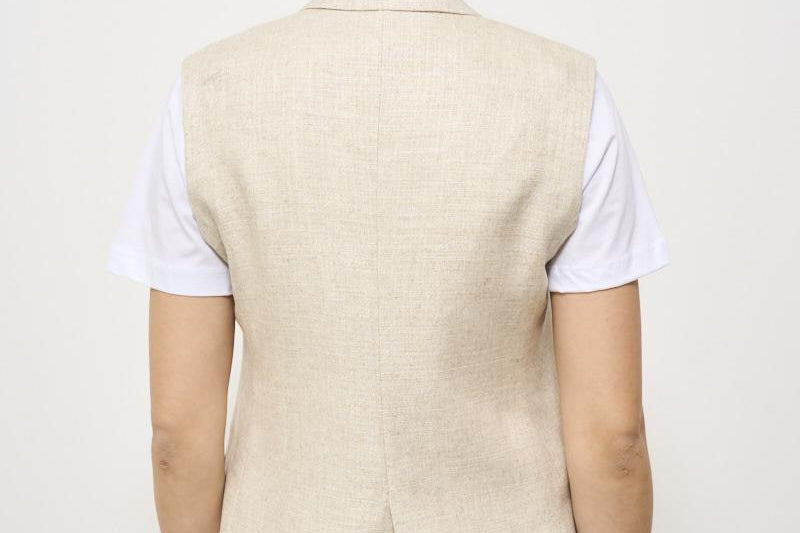 Giacca donna gilet beige 2157 542481 L.B.M. 