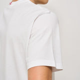 T-shirt uomo girocollo bianca con stampa SAVEFORCAR 01NEB MC2 SAINT BARTH 