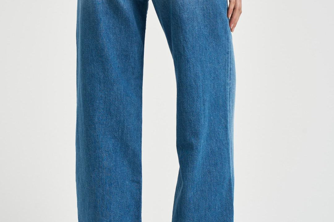 Jeans donna Rerun in denim blu 12488 1230HUF MOTHER 