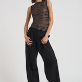 Modello senza maniche con scollo rotondo K0H BK01CLS80E3 MISSONI 
