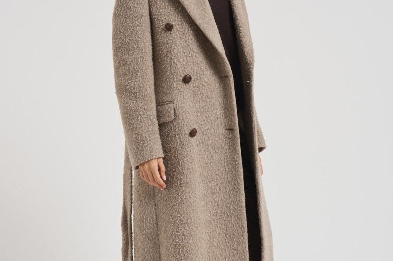 Cappotto doppiopetto con cintura donna GWP02319 P00209160407 GOLDEN GOOSE 