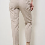 Pantaloni donna a sigaretta beige 176832 D6207401 INCOTEX 