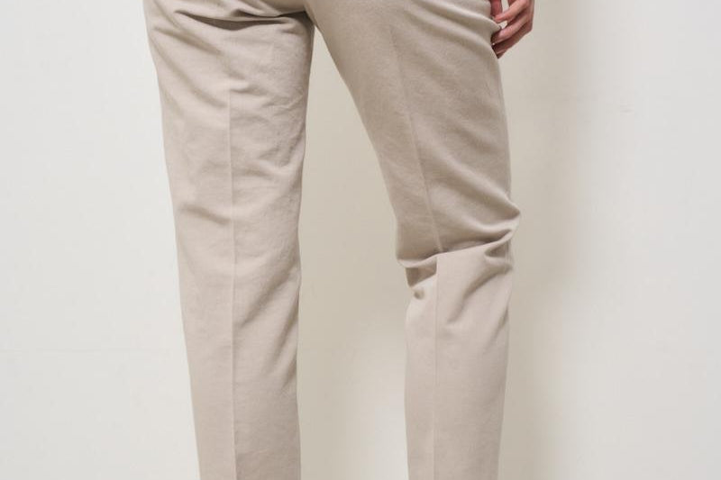 Pantaloni donna a sigaretta beige 176832 D6207401 INCOTEX 