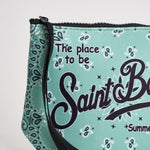 Pochette donna Aline a fantasia verde acqua ALINE 01094L MC2 SAINT BARTH 
